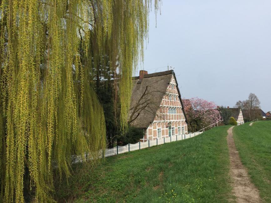 Fewo Blankenese Im Haus Luehegarten Grünendeich Dış mekan fotoğraf